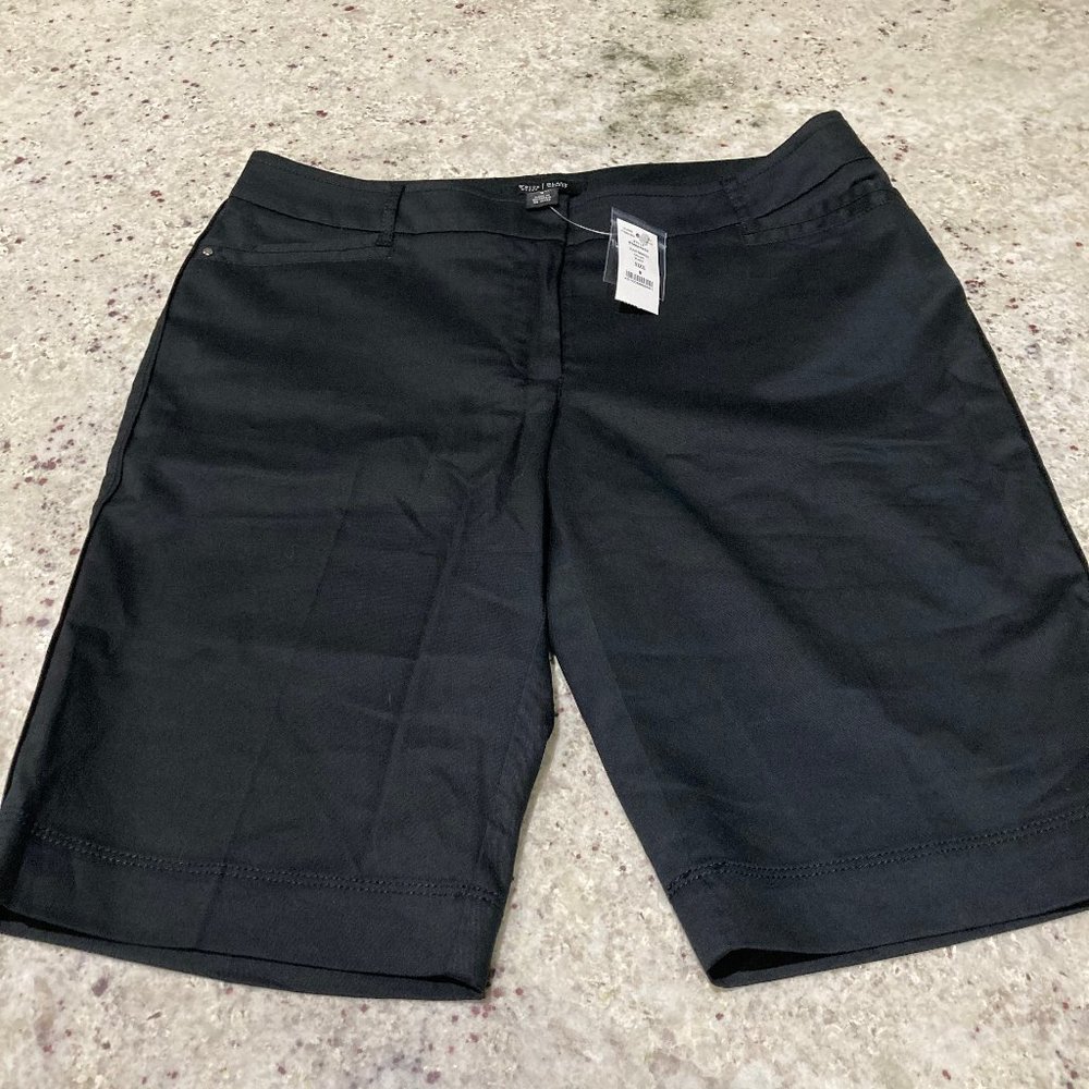 White House Black Market Black Bermuda Shorts